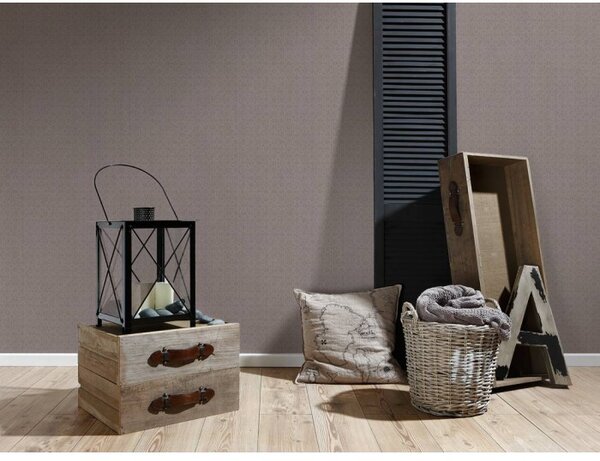 A.S. Création | Vliesová tapeta na stenu Hygge 36383-1 | 0,53 x 10,05 m | hnedá