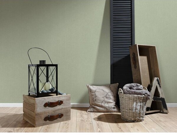 A.S. Création | Vliesová tapeta na stenu Hygge 36378-7 | 0,53 x 10,05 m | zelená