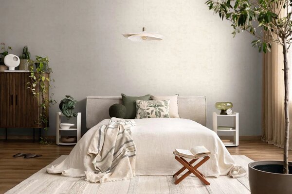 A.S. Création | Vliesová tapeta na stenu Nordic Feeling 79154-4 | 0,53 x 10,05 m | sivá, biela