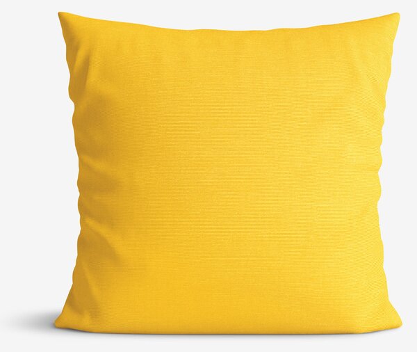 Goldea dekoračná obliečka na vankúš loneta - sýto žltá 50 x 50 cm