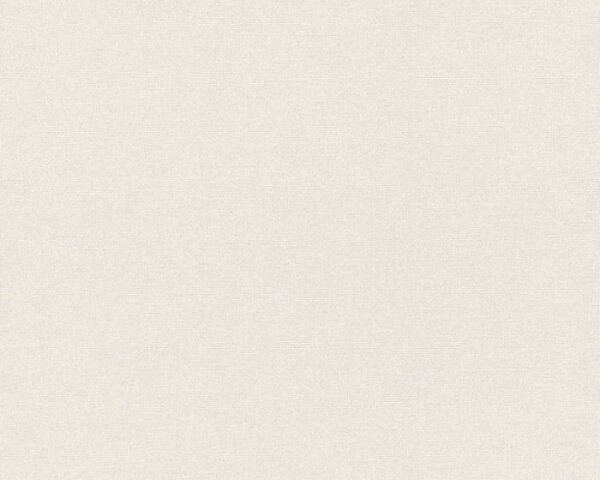 A.S. Création | Vliesová tapeta na stenu Linen Style 36761-1 | 0,53 x 10,05 m | biela