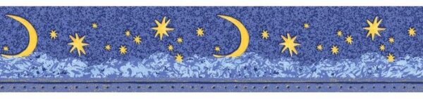 A.S. Création | Papierová bordúra na stenu Decora Natur 9116-12 | 13 cm x 5 m | modrá, žltá