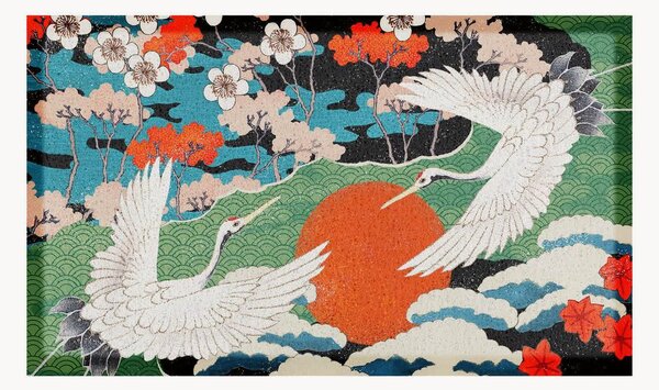 Rohožka do interiéru/exteriéru Japanese Bird