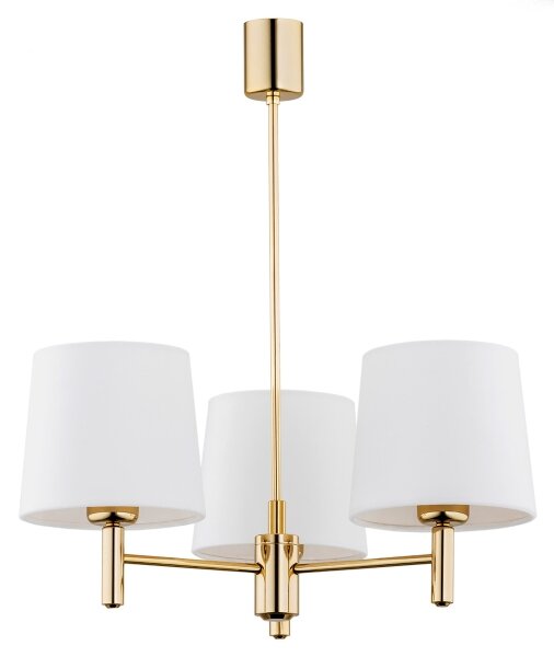 Brilagi - Stropný luster na tyči MONTE 3xE27/15W/230V krémová/zlatá