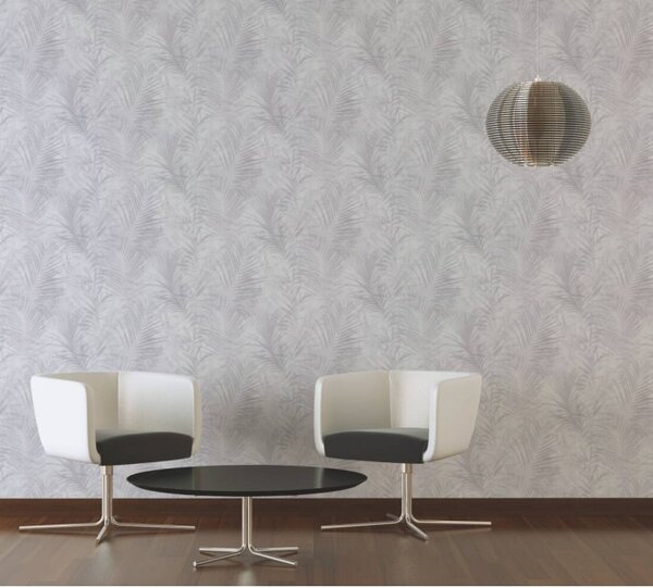 A.S. Création | Vliesová tapeta na stenu New Studio 37411-5 | 0,53 x 10,05 m | biela, šedá