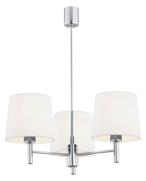 Brilagi - Luster na tyči MONTE 3xE27/15W/230V krémová/lesklý chróm