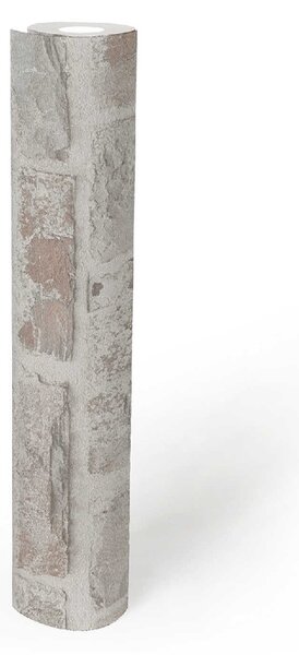 A.S. Création | Vliesová tapeta na stenu Natural Living 38637-1 | 0,53 x 10,05 m | biela, hnedá, šedá