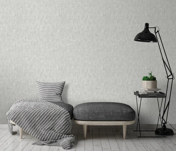 DIMEX | Vliesová tapeta na stenu WPE-901633 | 0,53 x 10,05 m | šedá, metalická