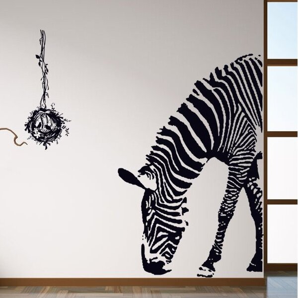 Samolepka na stenu "Zebra" 100x95 cm