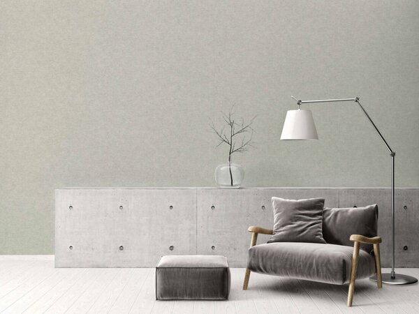A.S. Création | Vliesová tapeta na stenu Smart Surfaces 39565-8 | 0,53 x 10,05 m | šedá, zelená