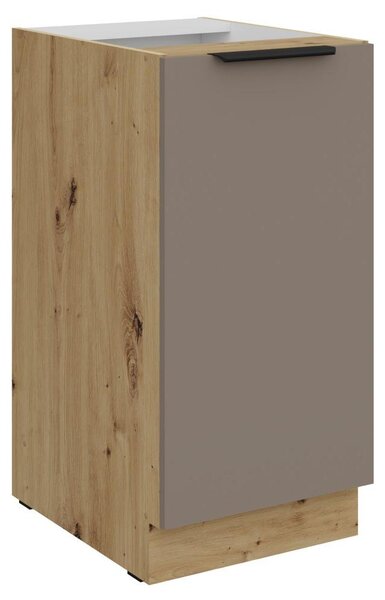 Kondela Dolná kuchynská skrinka Frisbo 40 D 1F BB - sandgrau / dub artisan