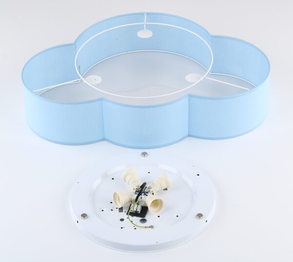 Brilagi - Detské stropné svietidlo NIMBUS 4xE27/15W/230V 46x63 cm modré