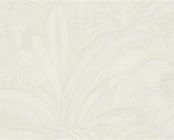 A.S. Création | Vliesová tapeta na stenu Versace 96240-2V | 0,70 x 10,05 m | biela, metalická