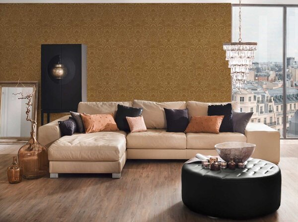 A.S. Création | Vliesová tapeta na stenu Luxury Wallpaper 30545-4 | 0,52 x 10 05 m | zlatá