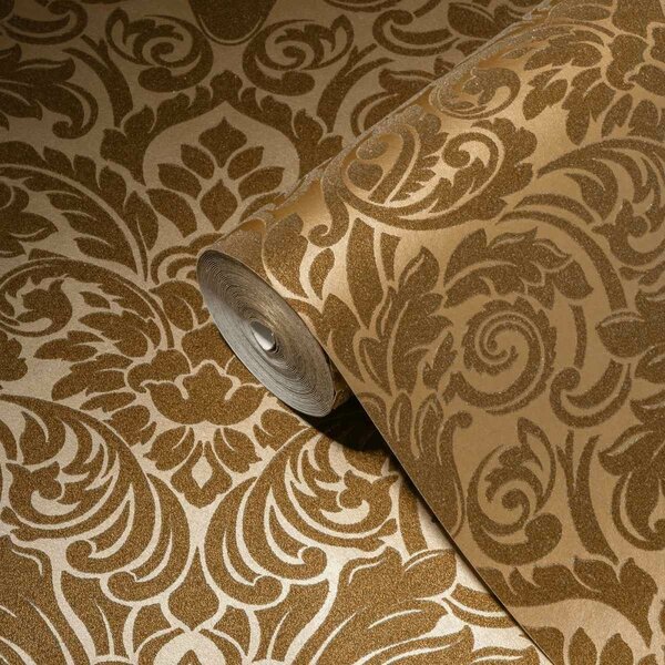 A.S. Création | Vliesová tapeta na stenu Luxury Wallpaper 30545-4 | 0,52 x 10 05 m | zlatá