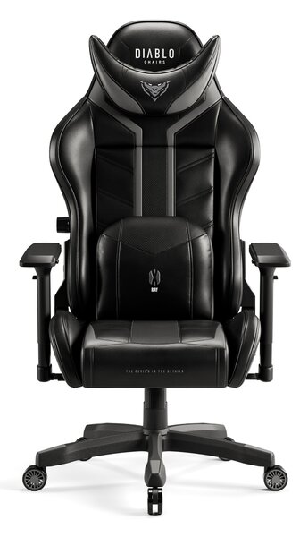Herné kreslo Diablo X-Ray 2.0 King Size, čierno-šedé