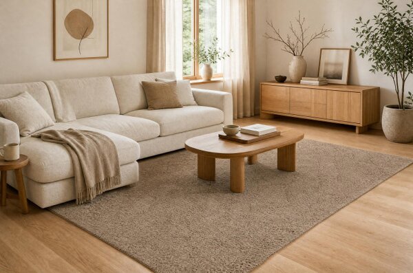 Koberec DUNE WOOL 497 06 TM620 hnedý