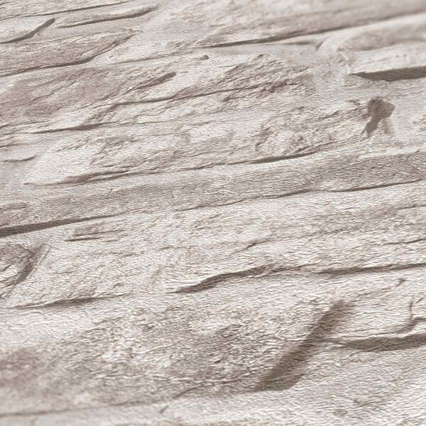 A.S. Création | Vliesová tapeta na stenu Elements 38815-3 | 0,53 x 10,05 m | šedá, biela