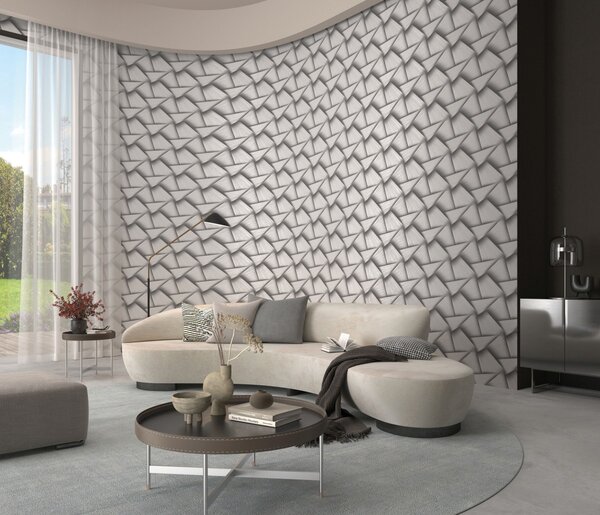DIMEX | Vliesová tapeta na stenu WPE-902159 | 0,53 x 10,05 m | šedá, biela
