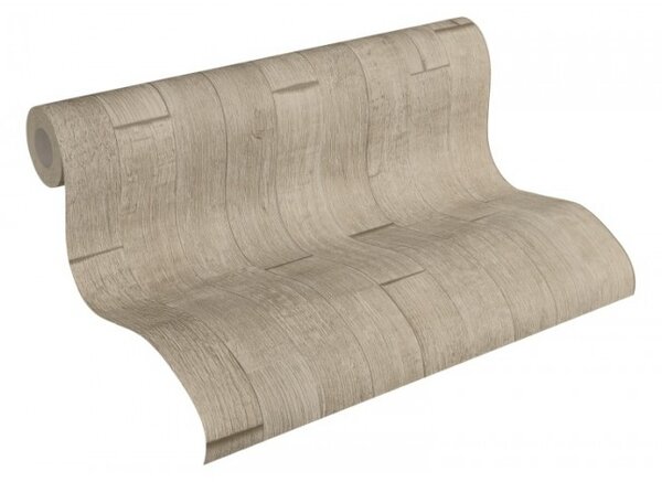 A.S. Création | Vliesová tapeta na stenu Best of Wood & Stone 35584-4 | 0,53 x 10,05 m | béžová