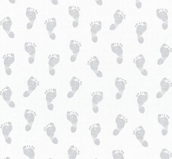 A.S. Création | Vliesová tapeta na stenu Little Stars 35863-1 | 0,53 x 10,05 m | metalická, šedá
