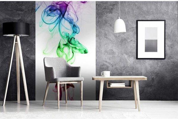 DIMEX | Vliesové fototapety na stenu Studený dym farieb MS-2-0290 | 150 x 250 cm | biela, zelená, tyrkysová, modrá, fialová