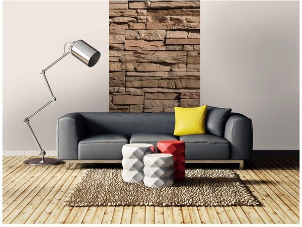 DIMEX | Vliesové fototapety na stenu Kamene MS-2-0170 | 150 x 250 cm | hnedá