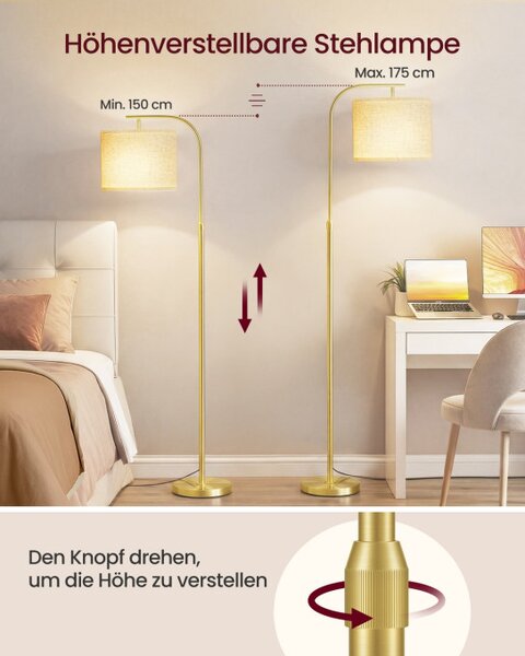 Stojaca lampa s tienidlom LFL006AB02