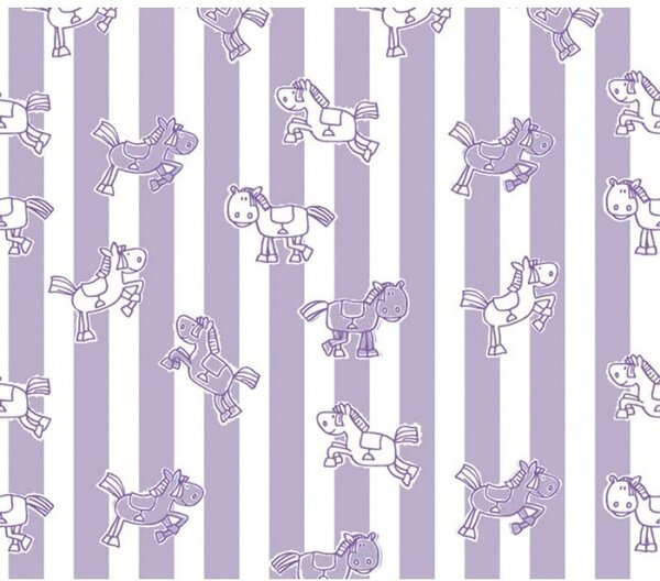 DIMEX | Vliesová tapeta na stenu Dimex Line WP-030-01 | 0,75 x 10 m | fialová, biela