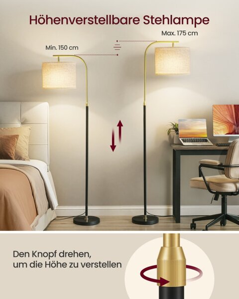 Stojaca lampa s tienidlom LFL006BD02
