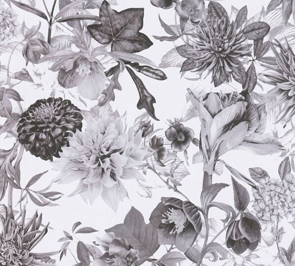 A.S. Création | Vliesová tapeta na stenu Dream Flowery 38175-3 | 0,53 x 10,05 m | biela, šedá