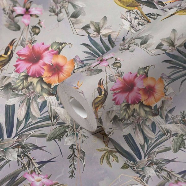 A.S. Création | Vliesová tapeta na stenu Dream Flowery 38178-2 | 0,53 x 10,05 m | viacfarebná