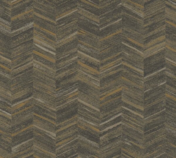 A.S. Création | Vliesová tapeta na stenu Geo Effect 38309-7 | 0,53 x 10,05 m | hnedá, šedá