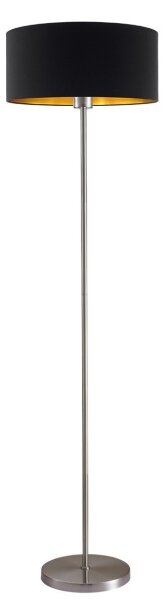 LED stojacia lampa TUNJA 1xE27/20W/230V pr. 38 cm matný chróm/čierna
