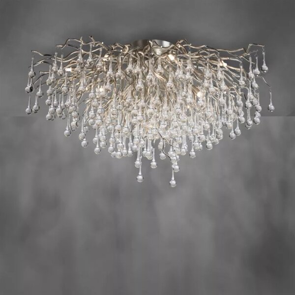 Paul Neuhaus 8092-55 - Prisadený luster ICICLE 14xG9/40W/230V priemer 100 cm chróm