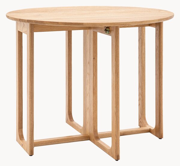 Okrúhly skladací jedálenský stôl Craft, Ø 100 cm