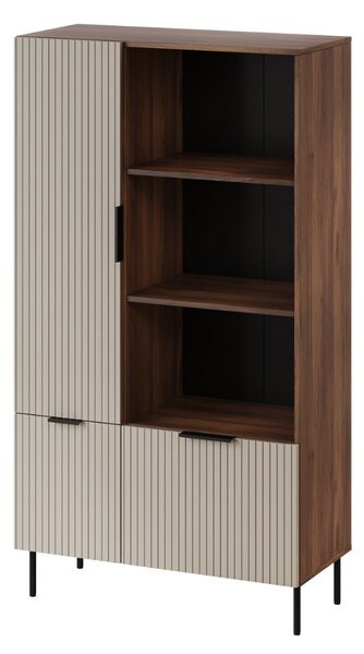 NÍZKA VITRÍNA FLORENCE WARMSKÝ ORECH / KAŠMÍR 90 cm