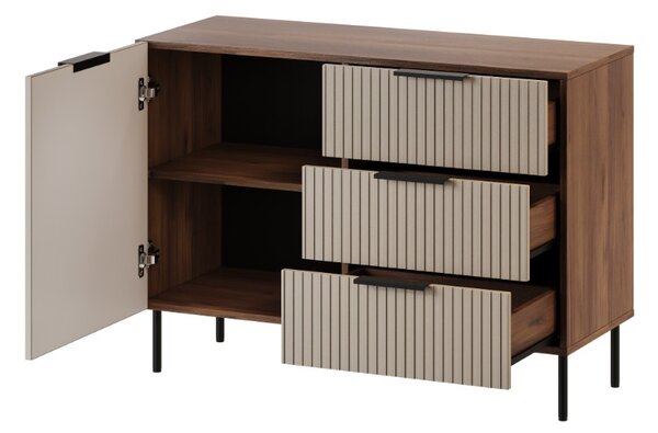 KOMODA FLORENCE WARMSKÝ ORECH / KAŠMÍR 104 cm