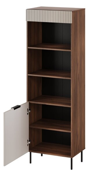 VYSOKÁ VITRÍNA FLORENCE WARMSKÝ ORECH / KAŠMÍR 60 cm