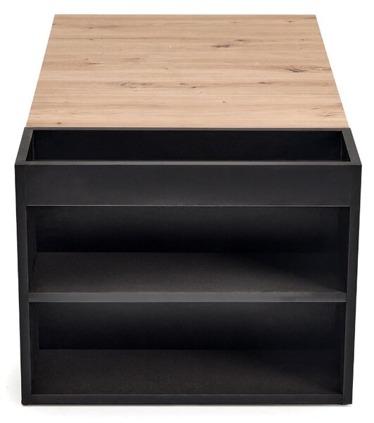 KONFERENČNÝ STOLÍK STEIN DUB ARTISAN + ČIERNY 100 cm
