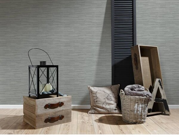 A.S. Création | Vliesová tapeta na stenu Best of Wood & Stone 7097-14 | 0,53 x 10,05 m | šedá