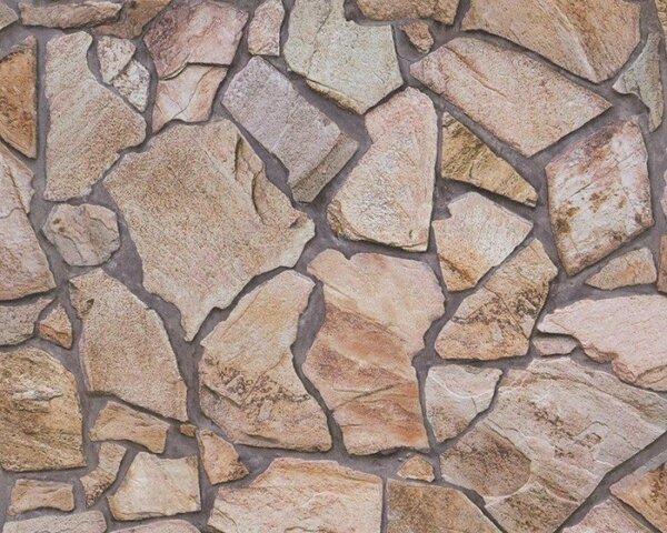 A.S. Création | Vliesová tapeta na stenu Wood'n Stone 9273-16 | 0,53 x 10,05 m | hnedá, šedá
