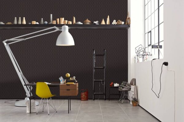 A.S. Création | Vliesová tapeta na stenu Black is Beautiful 36575-4 | 0,53 x 10,05 m | medená, čierna