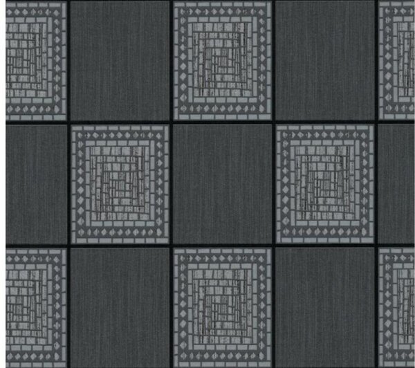 A.S. Création | Vinylová tapeta na stenu Il Decoro 93489-2 | 0,53 x 10,05 m | čierna, šedá, metalická