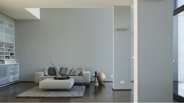 A.S. Création | Vliesová tapeta na stenu Sumatra 37375-2 | 0,53 x 10,05 m | modrá, metalická, šedá