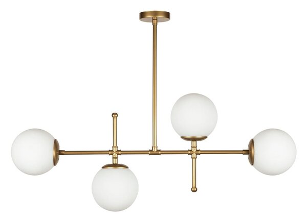 Závesné svietidlo v zlatej farbe Squid Lighting Kruva, výška 57 cm