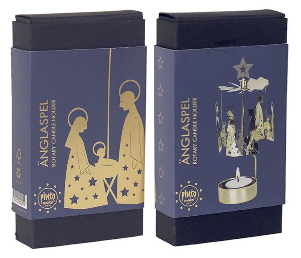 Rotujúci svietnik Gold Holy Family