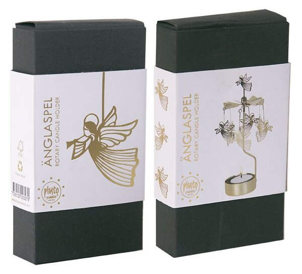 Rotujúci svietnik Gold Angels
