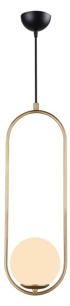 Závesné svietidlo v zlatej farbe Squid Lighting Arch, výška 146 cm