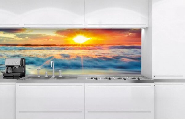 DIMEX | Fototapeta do kuchyne Západ slnka KI-180-109 | 180 x 60 cm | viacfarebná
